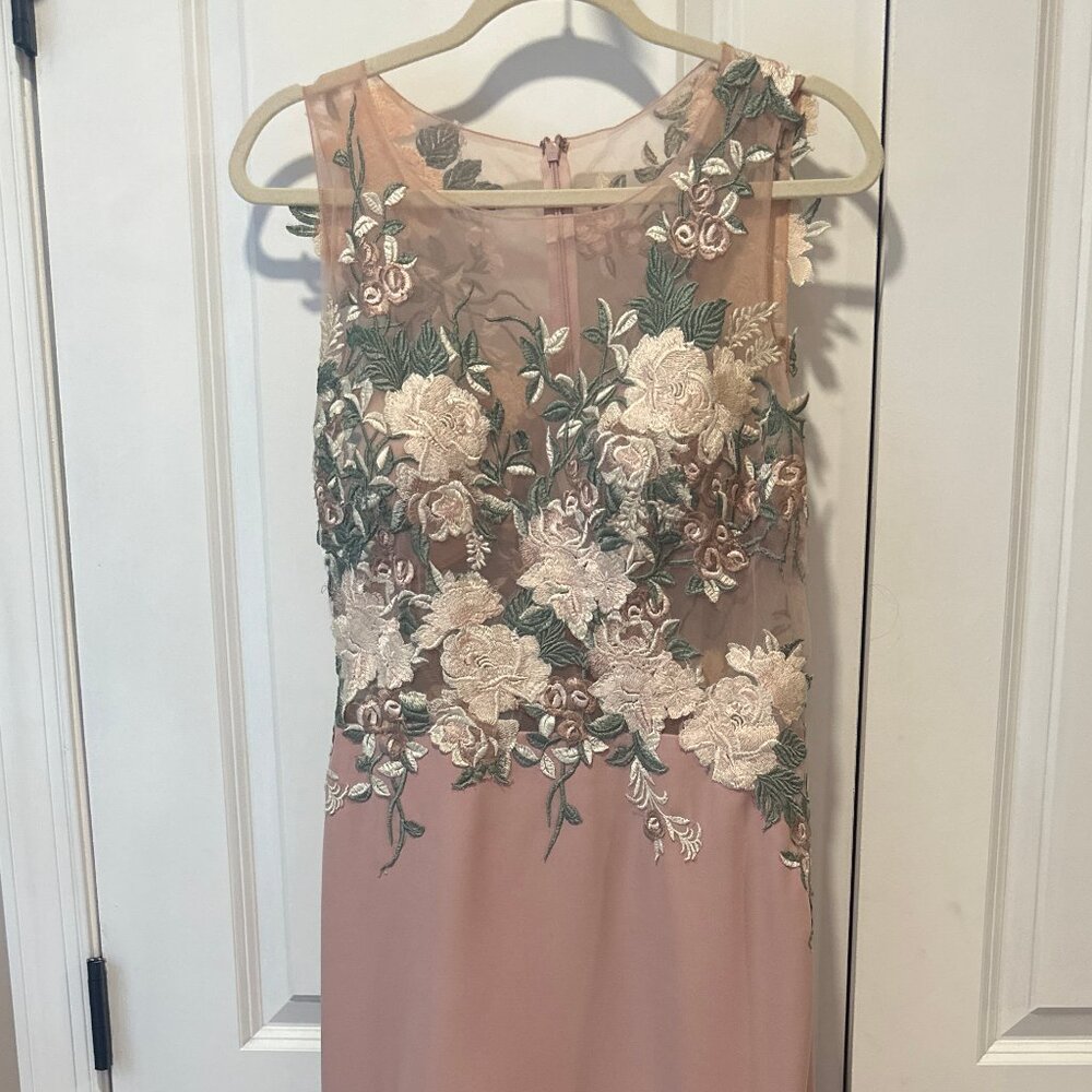 Floral Lace Tiered Midi